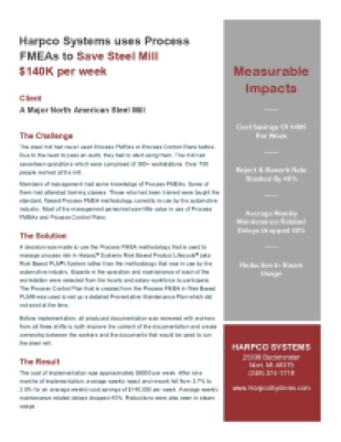 Steel Mill Case Study