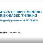 ABC’s of Implementing Risk Based Thinking